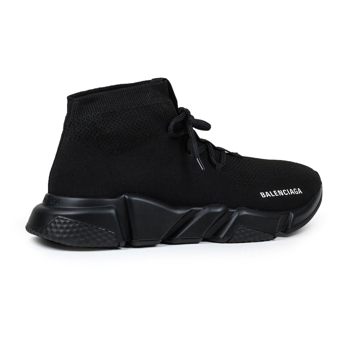 Balenciaga Speed Knit Lace Sock Triple Black Sneakers