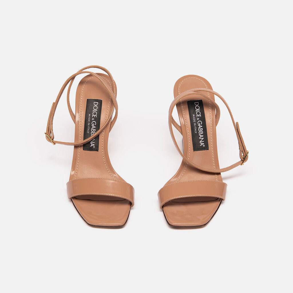 Dolce & Gabbana Nude Patent "DG" Heels