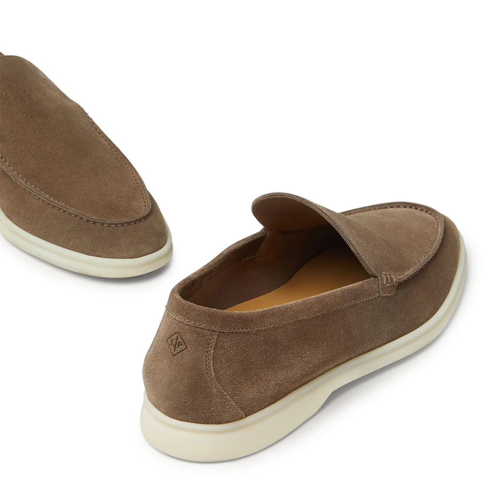 Loro Piana Summer Walk Suede Canteen Loafers