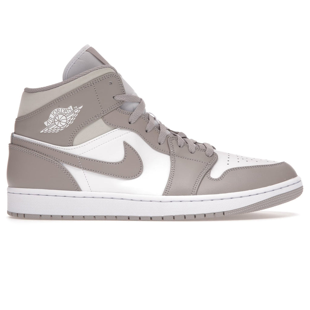 Air Jordan 1 Mid Linen Sneakers - Beige