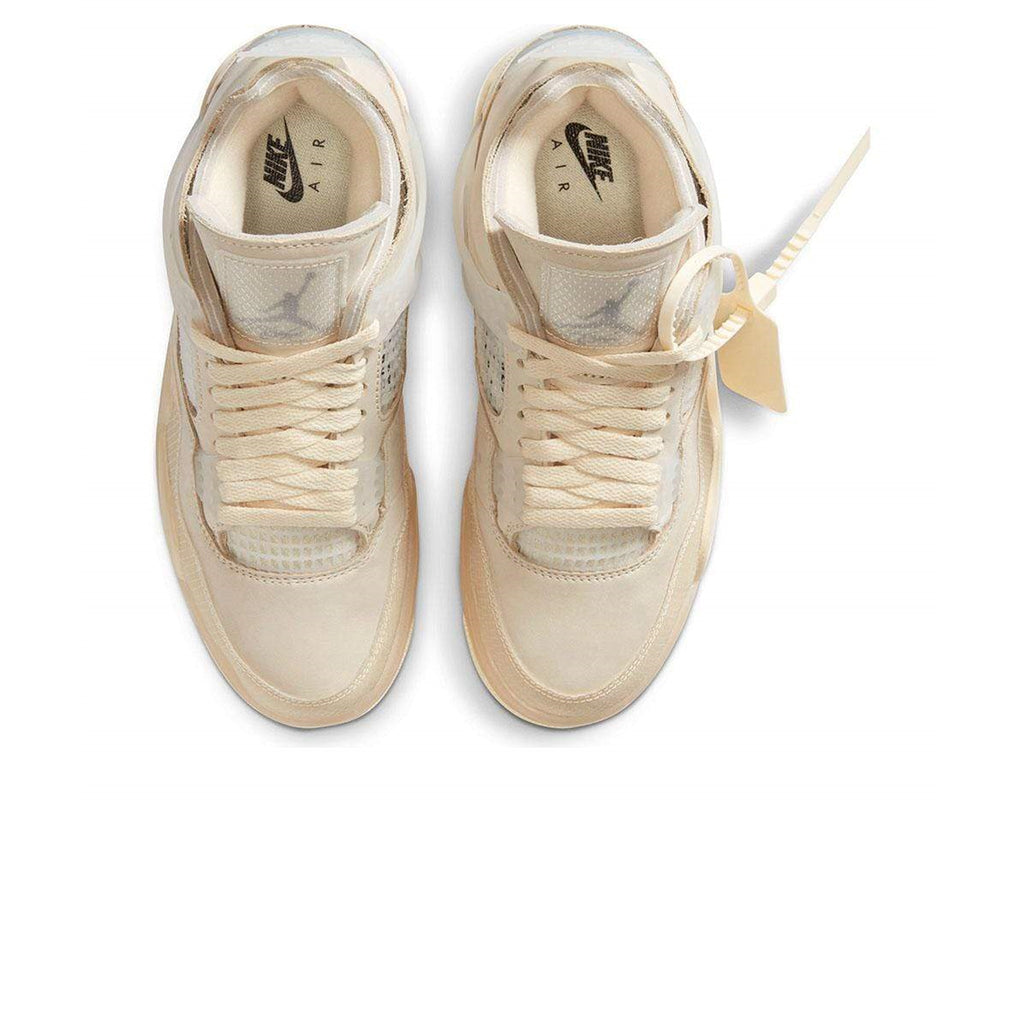 Air Jordan 4 x Off-White Sail - Women's Sneakers - Beige