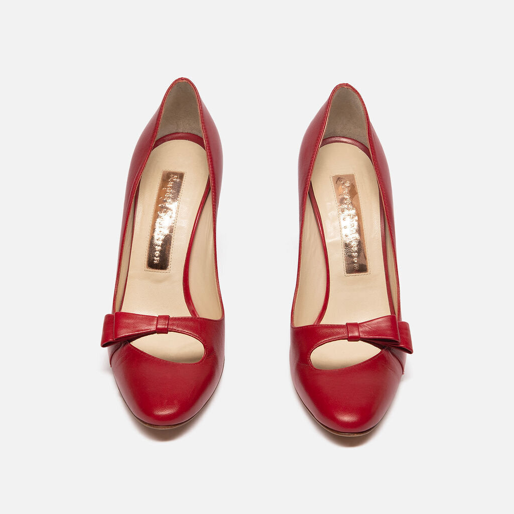 Rupert Sanderson Red Leather Pumps