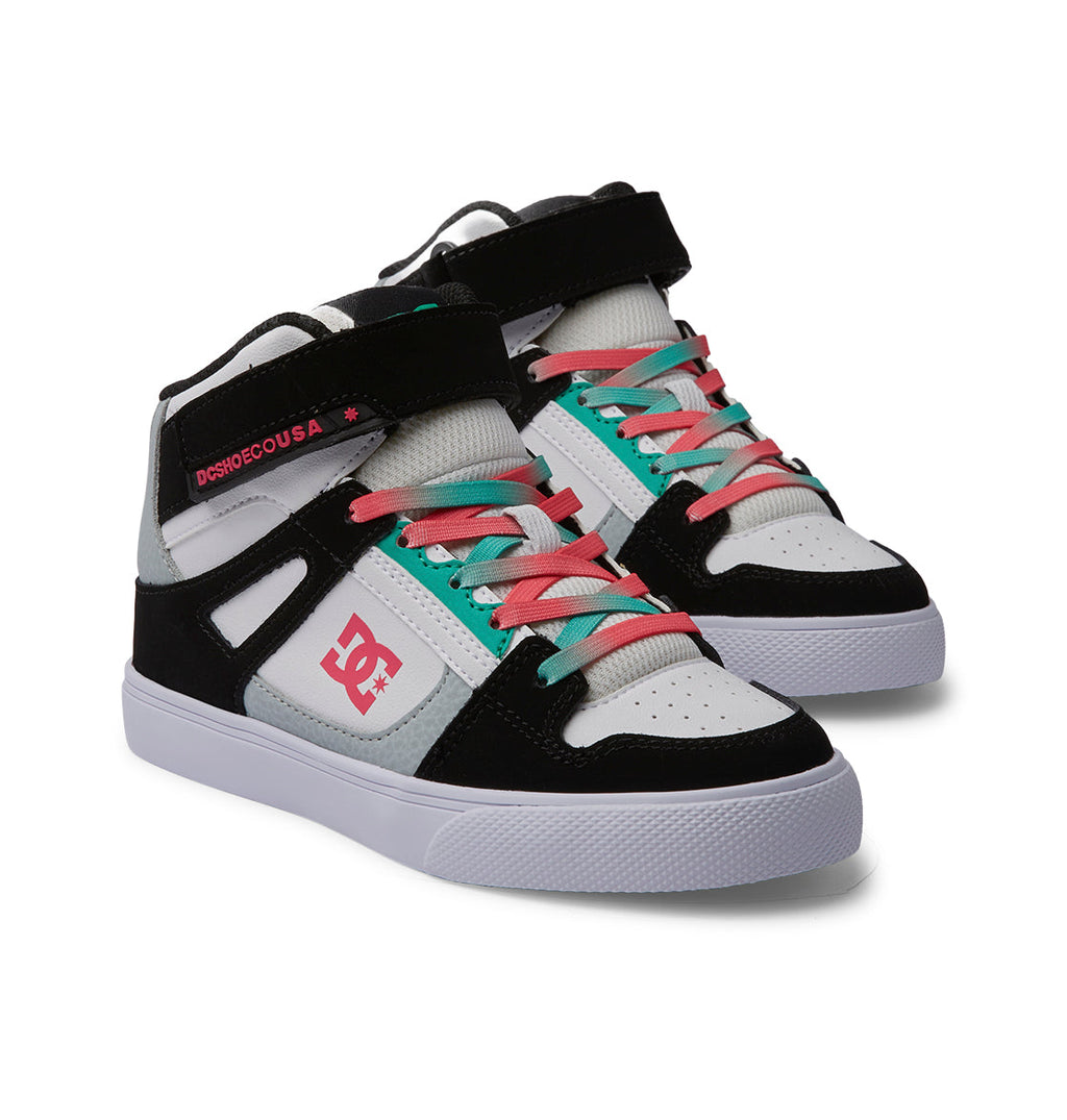 Kids' Pure High-Top Elastic Lace High-Top Shoes