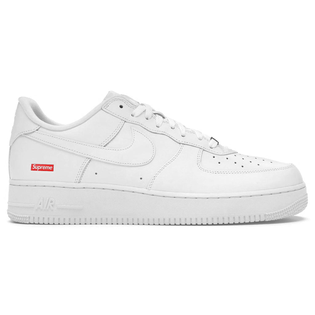 Nike x Supreme Air Force 1 Low White Box Logo Sneakers