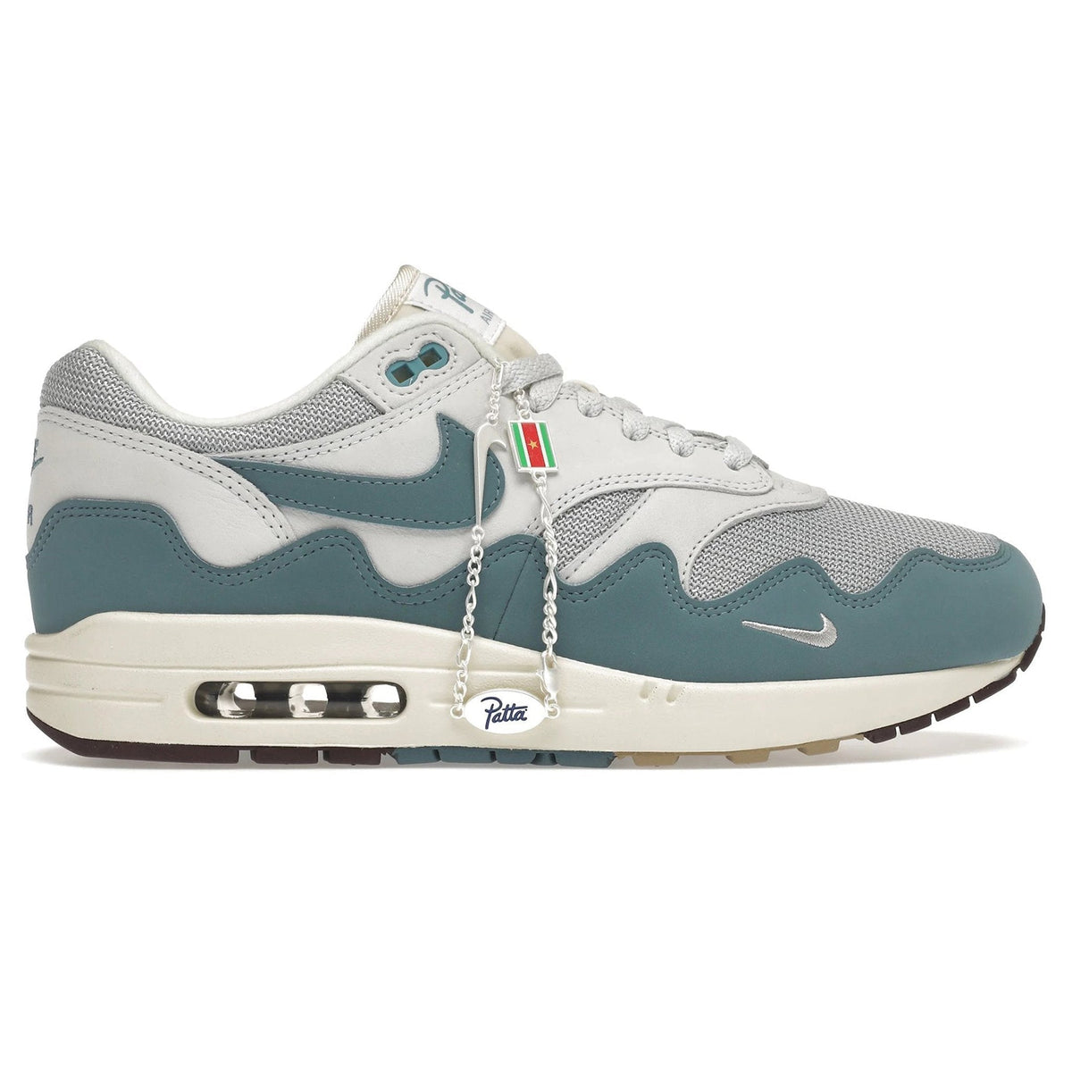 Nike Air Max 1 Patta Waves Noise Aqua (With Bracelet) Sneakers - Blue