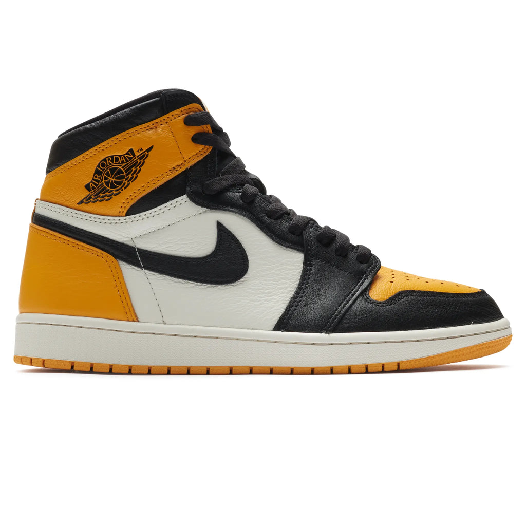 Preloved - Air Jordan 1 Retro High OG Yellow Toe Taxi Sneakers