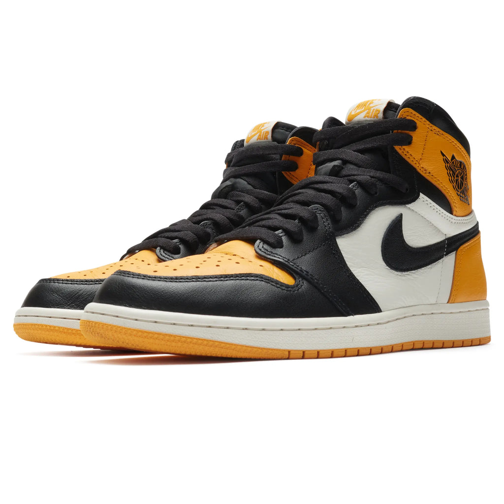 Preloved - Air Jordan 1 Retro High OG Yellow Toe Taxi Sneakers