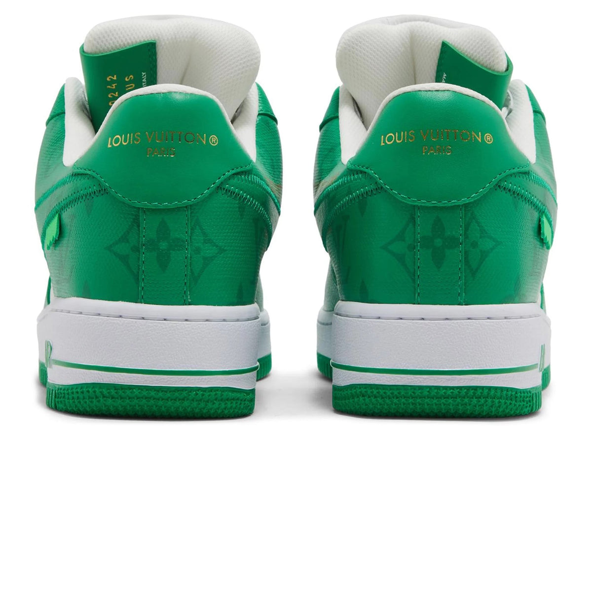 Louis Vuitton x Nike Air Force 1 Low White Green Sneakers