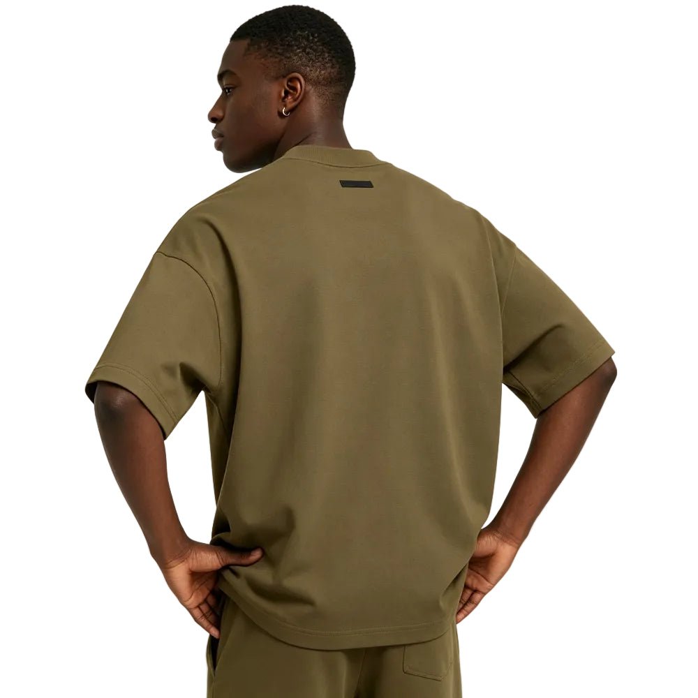 Fear of God Essentials Jersey Crewneck T-Shirt Olive