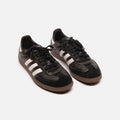 Adidas Black Leather Sambas Shoes