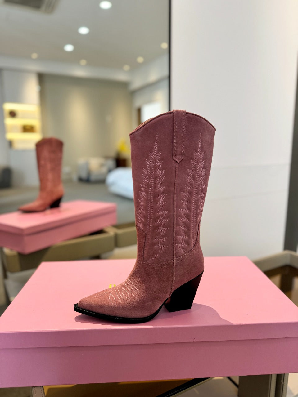 Paris Texas Embroidered Knee-High Boots