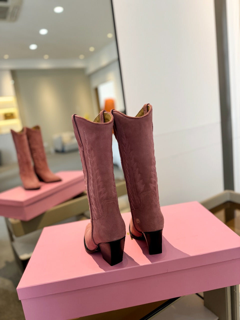 Paris Texas Embroidered Knee-High Boots