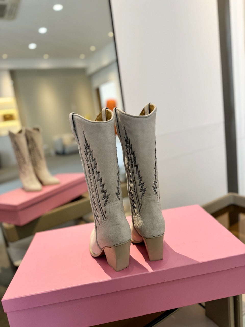 Paris Texas Embroidered Knee-High Boots