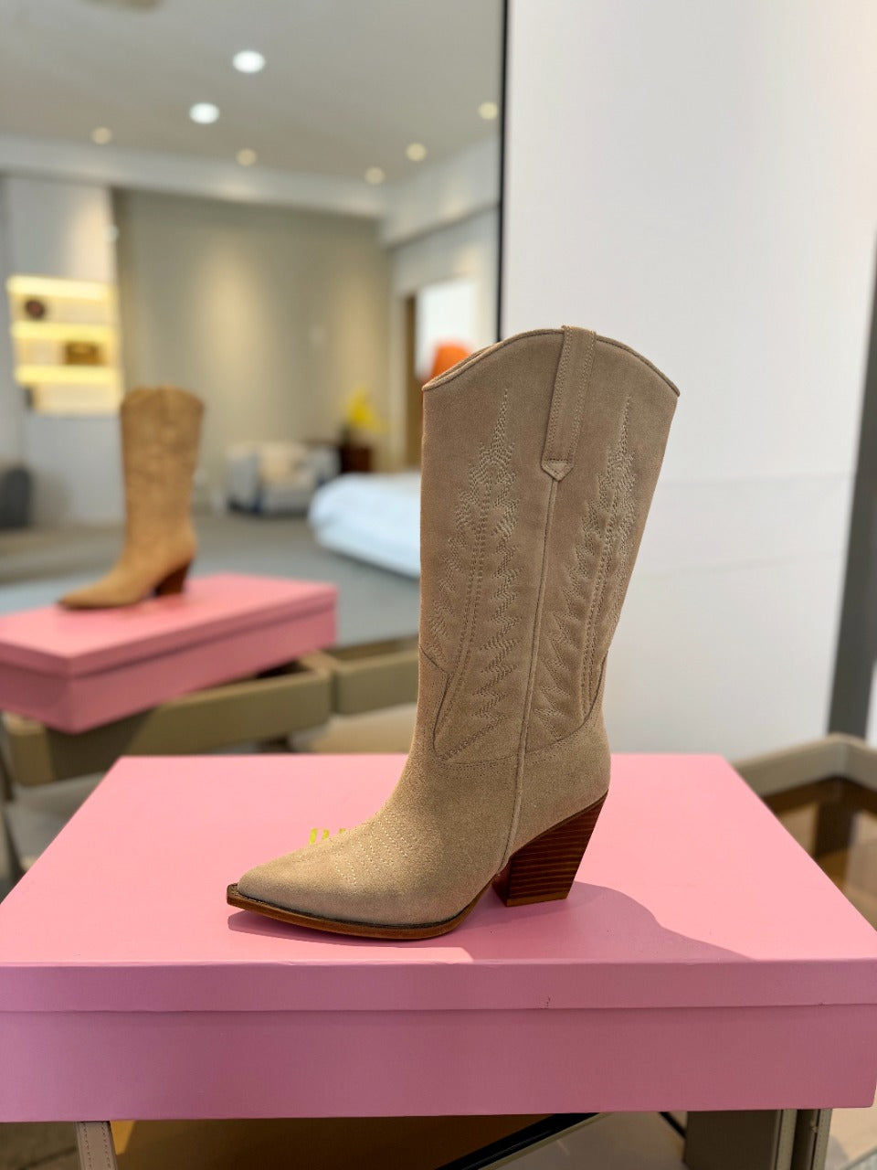 Paris Texas Embroidered Knee-High Boots