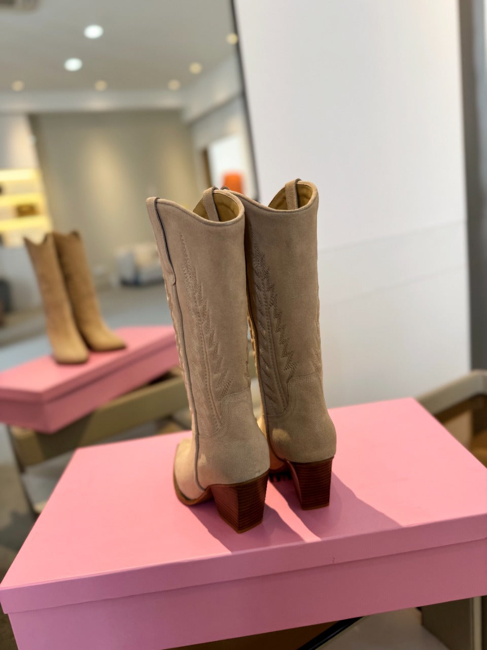 Paris Texas Embroidered Knee-High Boots
