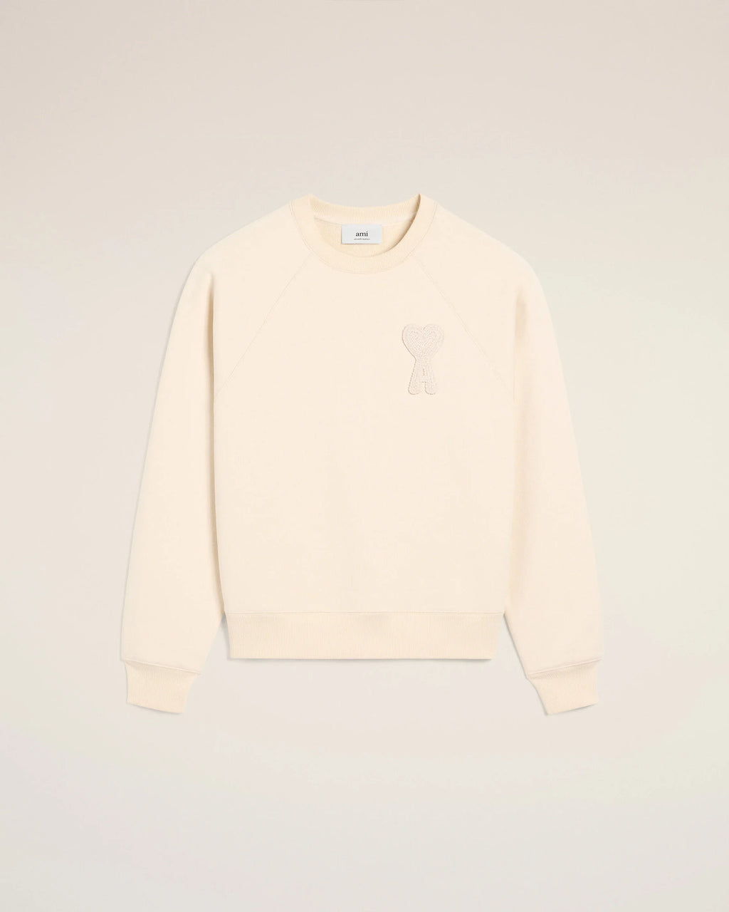 AMI Paris Ami de Coeur Raglan Crewneck Sweatshirt – 25FW
