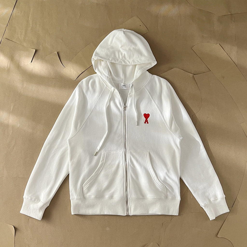 Ami Paris Ami de Coeur Boxy Fit Zip Sweatshirt – Autumn/Winter Collection