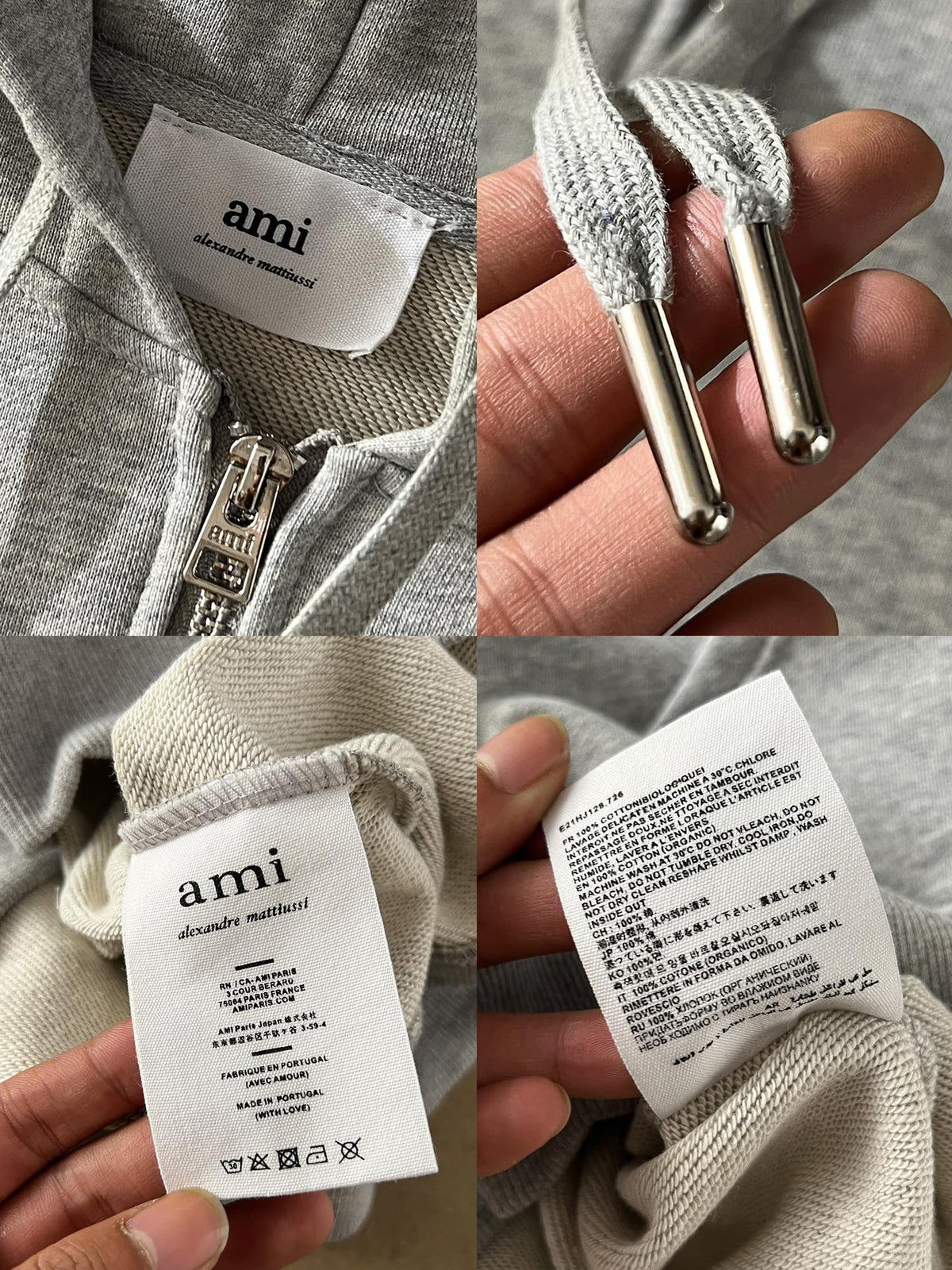 Ami Paris Ami de Coeur Boxy Fit Zip Sweatshirt – Autumn/Winter Collection