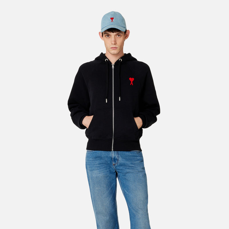 Ami Paris Ami de Coeur Boxy Fit Zip Sweatshirt – Autumn/Winter Collection