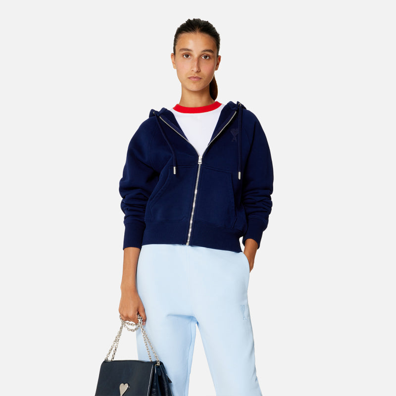 Ami Paris Ami de Coeur Boxy Fit Zip Sweatshirt – Autumn/Winter Collection