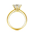 18K Yellow Gold  Six Prong Solitaire CVD Diamond Ring